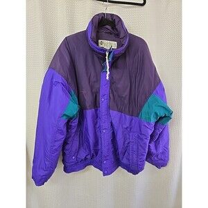 Columbia Sportswear Company Arcadia Vintage Men's Xl Ski Coat Blue Green Purple